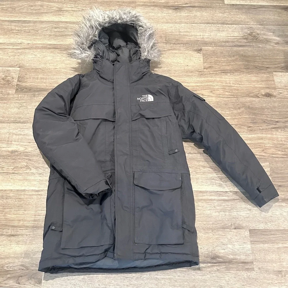 The North Face McMurdo Parka Men's Small Black 550 Down HyVent Winter Coat F12